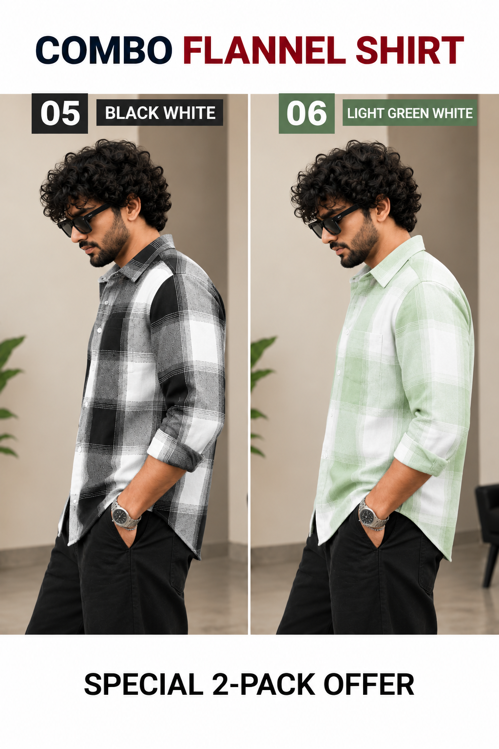 Flannel Shirt combo v4